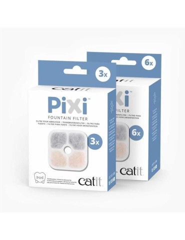 CATIT 3 Filtres pour fontaine a eau PIXI