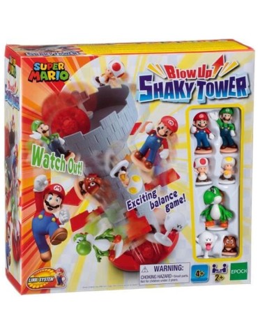 SUPER MARIO Blow Up! Shaky tower - Jeu de société - EPOCH - 7356