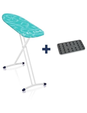 LEIFHEIT Table a repasser AirBoard L Solid Shoulder 72698 Leifheit planche a repasser 130 x 38 cm hauteur réglable + repose-fer