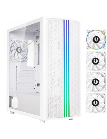 Boitier PC sans alimentation - BITFENIX Saber Mesh (Blanc) - Moyen tour - Format ATX