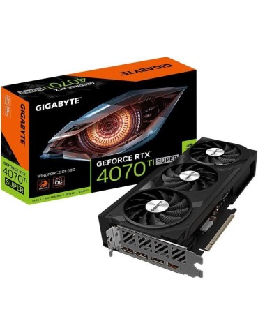 GIGABYTE - Carte Graphique - GeForce RTX 4070 Ti SUPER WINDFORCE OC 16G