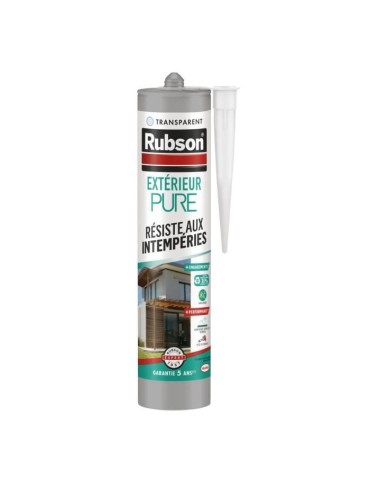 Mastic - RUBSON - PURE - Extérieur - Transparent - 280ml