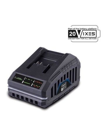 Chargeur de batterie - SCHEPPACH - 2,4 A - SBC2.4A - Charge les batteries Li-ion de la gamme Scheppach 20V IXES