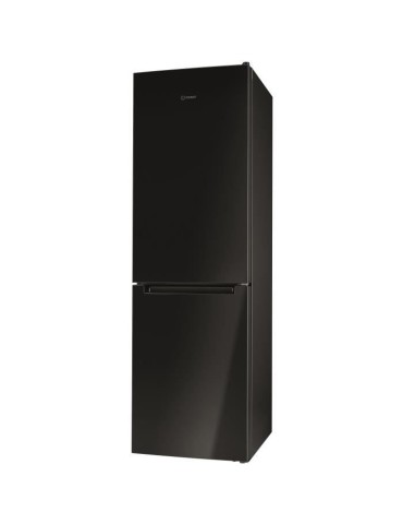 Réfrigérateur congélateur bas - INDESIT LI8S2EK - 339 L (228L +111 L) - Froid statique - Classe E - L69 cm x H 193,5 cm - sil