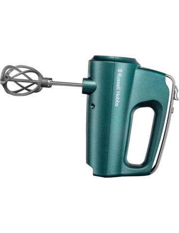 Batteur Mixeur Swirl - Russell Hobbs - 5 Vitesses - Fonction Turbo - Pétrin - Fouets - Turquoise