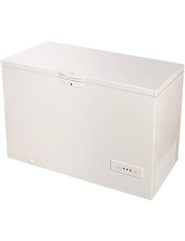 Congélateur coffre - INDESIT OS2A450HFR - 437L - Classe E - L 140,5 cm x H 91,6 cm - blanc