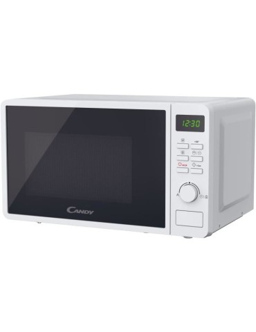 CMWA20SDLWLI Micro-ondes Mono CANDY Idea - 20L - MO : 700W - UI digitale - 5 niveaux de puissance - Blanc