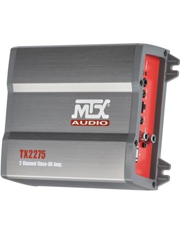 MTX TX2275 Amplificateur voiture 2x110W RMS @2O ou 1x220W RMS @4O Filtres actifs variables Entrées haut niveau