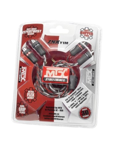 MTX Câble RCA Y StreetWires ZNXY1M 1 Mâle 2 Femelles 50 cm 100% cuivre ZeroNoise