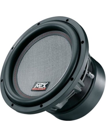 MTX TX812 Subwoofer voiture HighEnd 30cm 1800W RMS 2 châssis alu bobine 3 pour caisson clos ou reflex membrane fibre