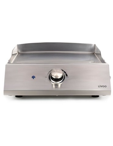 Plancha a gaz - LIVOO - DOC292 - 1 bruleur - Inox