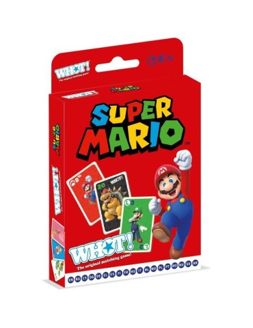 Whot! Super Mario - Jeu de cartes - WINNING MOVES - Jeu de cartes aux couleurs de Super Mario pour toute la famille.