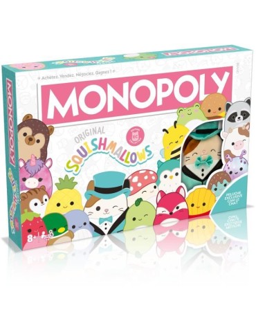 Monopoly Squishmallows - Jeu de société - WINNING MOVES - Monopoly avec les peluches Squishmallows.