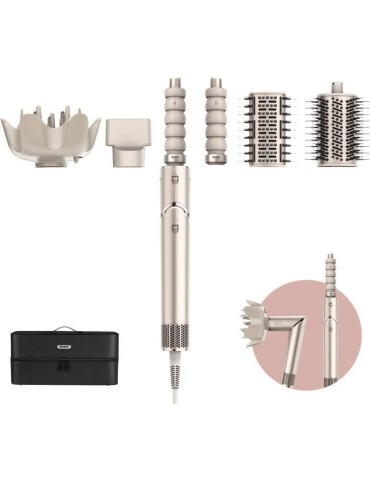 Seche-cheveux & styler 2 en 1 - SHARK FLEXSTYLE - HD446SLEU - 5 accessoires - Champagne - 1400 W