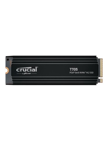 SSD Interne Gaming avec Dissipateur Premium - CRUCIAL - T705 SSD 2To PCIe Gen5 NVMe M.2 (2024) - CT2000T705SSD5