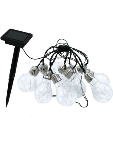 Guirlande lumineuse solaire - LUMISKY - FANTASY STAR SOLAR - 3.75 m - 10 ampoules cuivre micro - LED blanc chaud