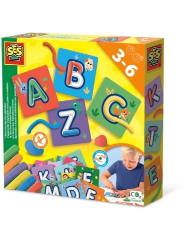 J'apprends l'alphabet avec pâte a modeler - Jeu éducatif - SES CREATIVE - Familiarise-toi avec l'alphabet en t'amusant.