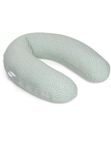 Coussin de Maternité BABYMOOV DOOMOO Buddy - Cloudy kaki - Coton bio et oeko-Tex - 180 x 45 x 16 cm