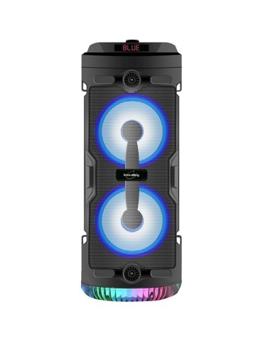 INOVALLEY KA03-N - Enceinte lumineuse Bluetooth - 400 W - Fonction karaoké - Lumieres LED colorées - Port USB