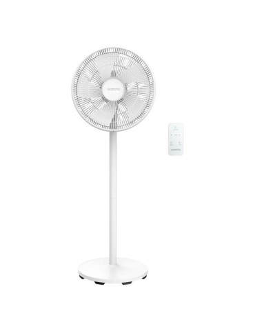 OCEANIC Ventilateur de pied - 50 W - Ø 40 cm - 3 vitesses - Oscillant - Inclinable - Blanc