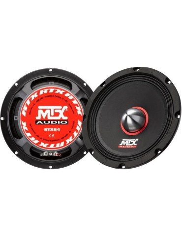 MTX AUDIO - Enceinte auto - MTX grave-médium - RTX84 - Ø20cm - Bobine 51mm - 150W RMS - 600W - Peak 4O 97,7dB/2V/1m vendu a la