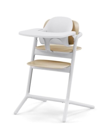 CYBEX - Pack 3-en-1 Lemo 2 avec Chaise Haute évolutive, Baby Set et Plateau - Sand White