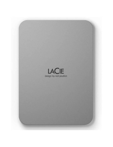 Disque dur portable externe - LACIE - Mobile Drive v2 - USB 3.1-C - 2To - Gris (STLP2000400)