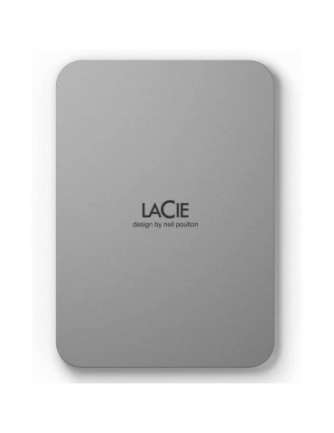 Disque dur portable externe - LACIE - Mobile Drive v2 - USB 3.1-C - 4To - Gris (STLP4000400)