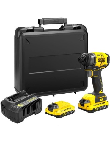 Visseuse a impacts - STANLEY FATMAX V20 - SFMCF810D2K-QW - 170 Nm Brushless - Lithium 18V - 2 Batteries 2Ah