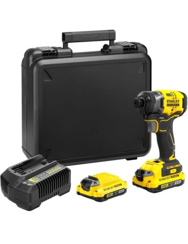 Visseuse a impacts - STANLEY FATMAX V20 - SFMCF820D2K-QW - 190 Nm Brushless - Lithium 18V - 2 Batteries 2Ah