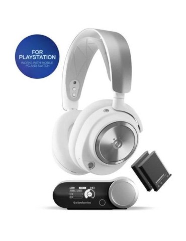 Casque Gaming Sans fil - STEELSERIES - Arctis Nova Pro P - Blanc