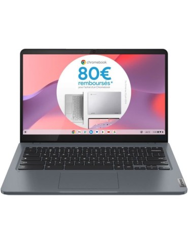 Ordinateur Chromebook LENOVO IdeaPad 3 14IAN8 | 14'' FHD - Intel i3 N305 - RAM 8 Go - SSD 128 Go - Chrome OS - AZERTY