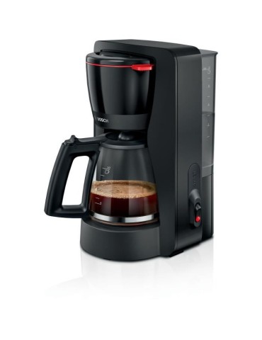 Cafetiere Filtre - BOSCH - TKA2M113 MyMoment - Noire - Capacité 1,25L - verseuse verre - systeme anti-gouttes