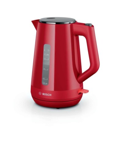 Bouilloire - BOSCH - TWK1M124 MyMoment - Rouge - capacité 1,7L - base 360° - rangement du cordon -3 sécurités automatiques