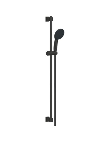 Ensemble de douche avec pommeau 2 jets, barre 90cm et flexible - GROHE Vitalio Start 110 269542431 - Economie d'eau - Noir Mat