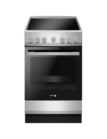 Cuisiniere vitrocéramique - FAGOR-FACV203S - 4 foyers - 62 L - 50 x 60 cm - Silver