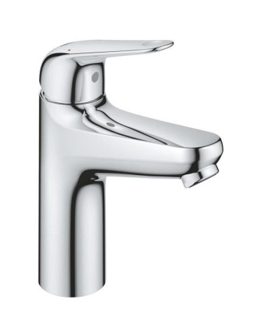 Mitigeur monocommande lavabo - GROHE Swift - 24326001 - Chromé - Taille M - Economie d'eau - Vidage clic clac