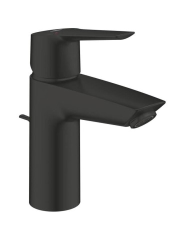 Mitigeur monocommande lavabo - GROHE Start - 242092432 - Noir mat - Taille S - Economie d'eau - Tirette et vidage