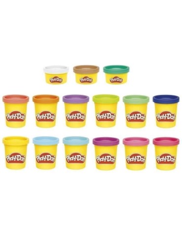 Play-Doh Coffret de 15 pots couleurs classiques de pâte a modeler, pour enfants