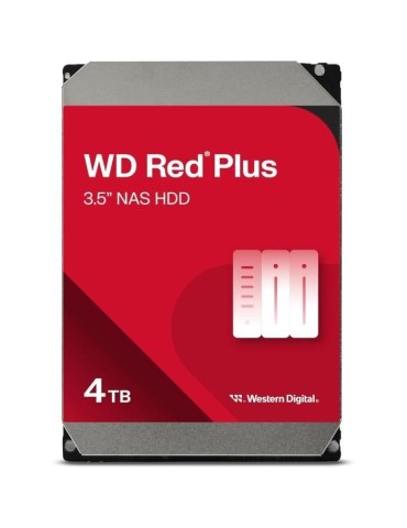 Disque dur Interne - WESTERN DIGITAL - Red Plus - 4To - 3.5 - Dédié NAS - 5400 RPM Class - SATA 6 GB/s (WD40EFPX)