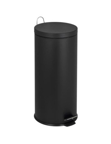 KITCHEN MOVE Poubelle de cuisine a pédale URBAN 30L - En acier Noir