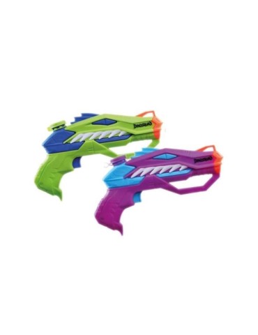 Nerf Dual Pack DinoSquad Raptor-Surge, 2 blasters a eau Super Soaker, design de dinosaure, jeux d'eau, des 6 ans