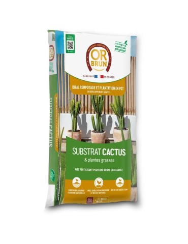 Substrat cactus - OR BRUN - OBRTCAC20N - 20 L