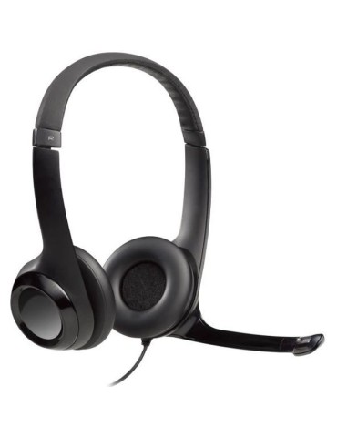 Casque - Filaire - Logitech - H390 - Stéréo, Microphone intégré, Antibruit - Noir