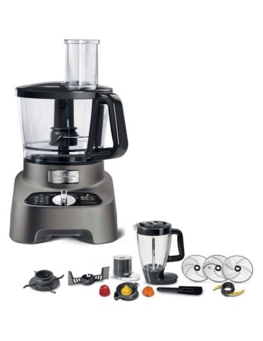 MOULINEX Robot cuisine multifonction DoubleForce 31 fonctions 10 accessoires Blender 2L FP825E10