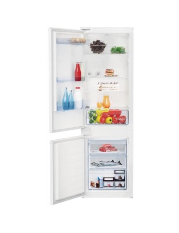 Réfrigérateur combiné intégrable - BEKO - BCSA285K4SNLH - Statique - Classe E - 271 L - 54,5 x 54 x 177,5 cm - Blanc