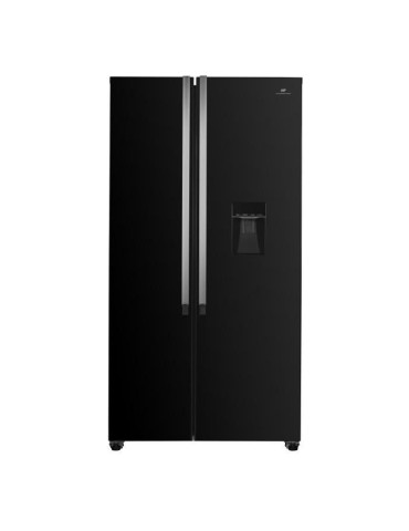 Réfrigérateur américain Continental Edison - CERA532NBD - 2 portes - 529L - L90 cm xH177 cm - Classe D - Noir