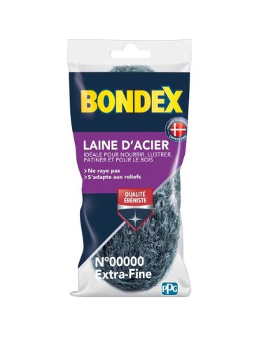 Laine d'acier extra fine - BONDEX - 420508 - 150 g