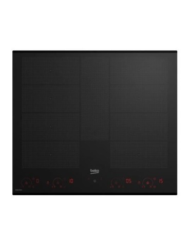 Table de cuisson a induction - BEKO - 8 inducteurs + 1 zone flexible - 60 cm - HII68811NT