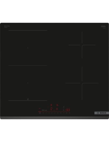 Table induction 60cm - BOSCH SER6 - PVS63KHC1E Noir - 4-foyers - Home Connect - L592xP522 mm